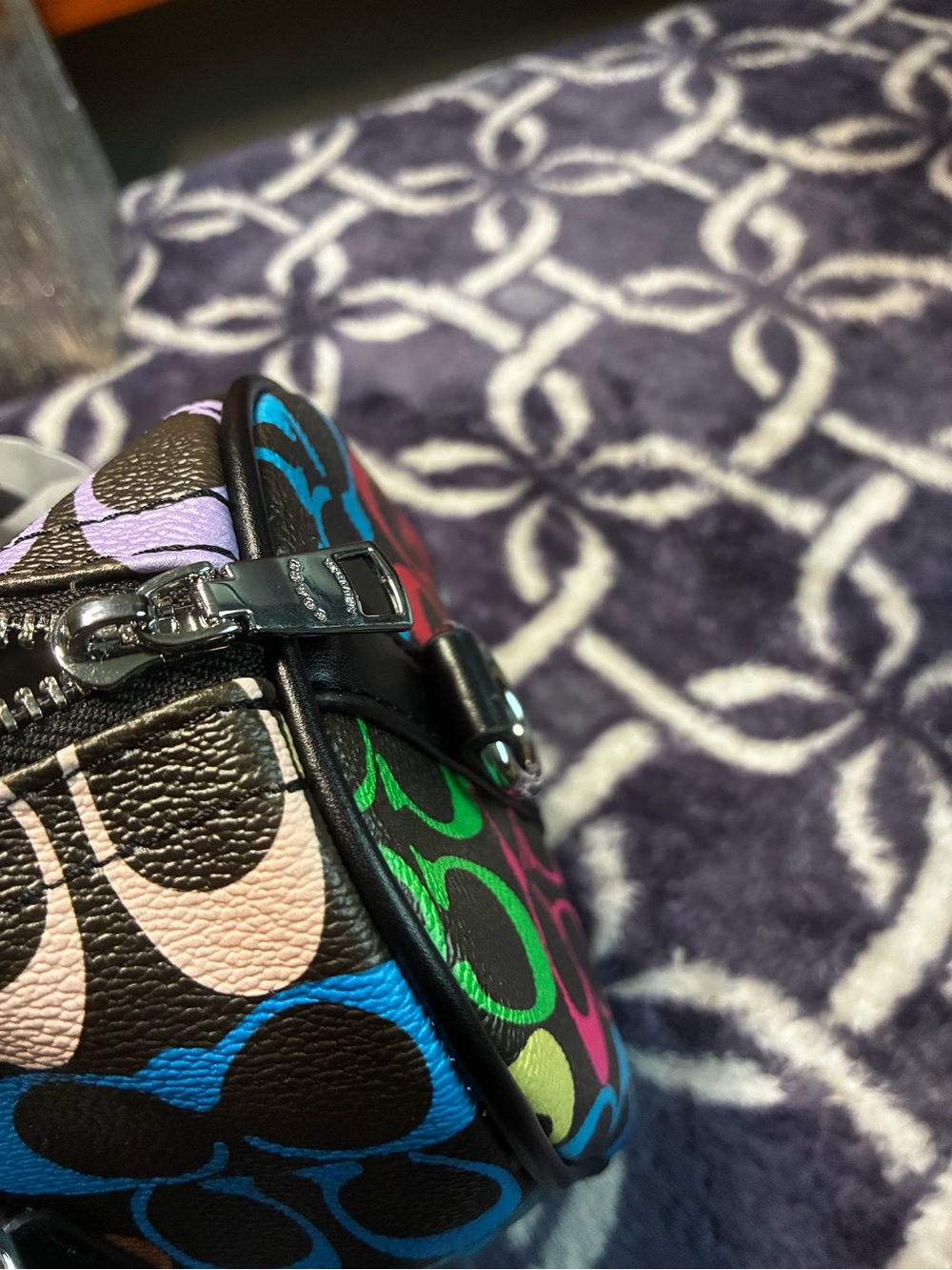 Coach Rainbow Signature Rowan Satchel Bag Limited Edition Pride - Picture 4 of 5